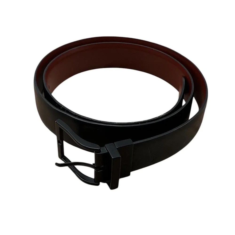 Nike Reversible Belt Mens Large 38-40 Black Brown Synthetic Leather PS5035006ABS